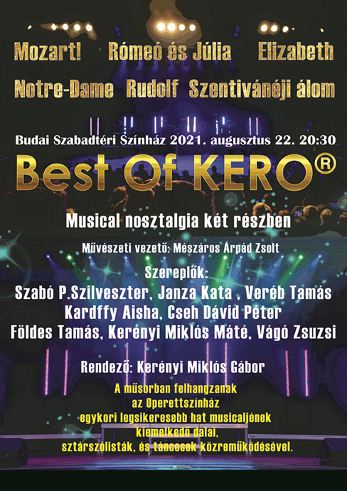 Best of KERO koncert 2021-ben Budapesten! Jegyek itt!