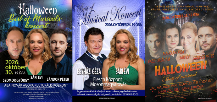 Best of Musicals - Halloween est Szolnok - Jegyek itt!