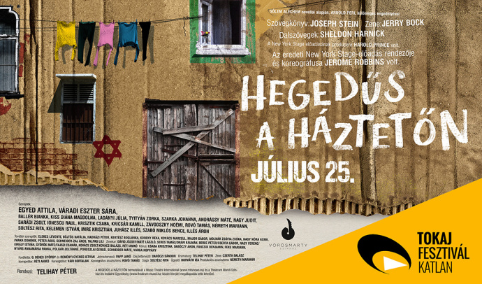 Hegedűs a háztetőn musical Tokajban - Jegyek itt!