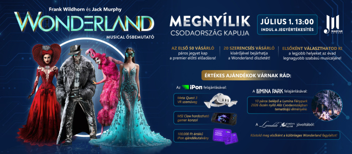 Július 1-én megnyílik Csodaország kapuja